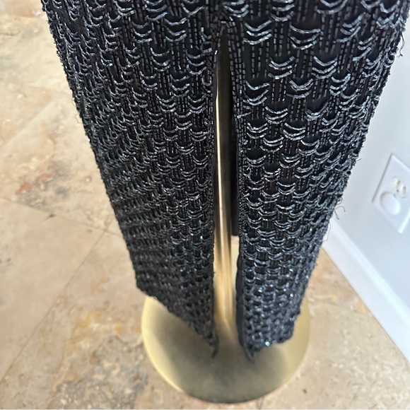 VTG Laurence Kazar Black Beaded Evening Silk Gown - Picture 6 of 9